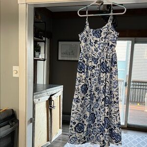 Hello Molly Blue Floral Midi Dress